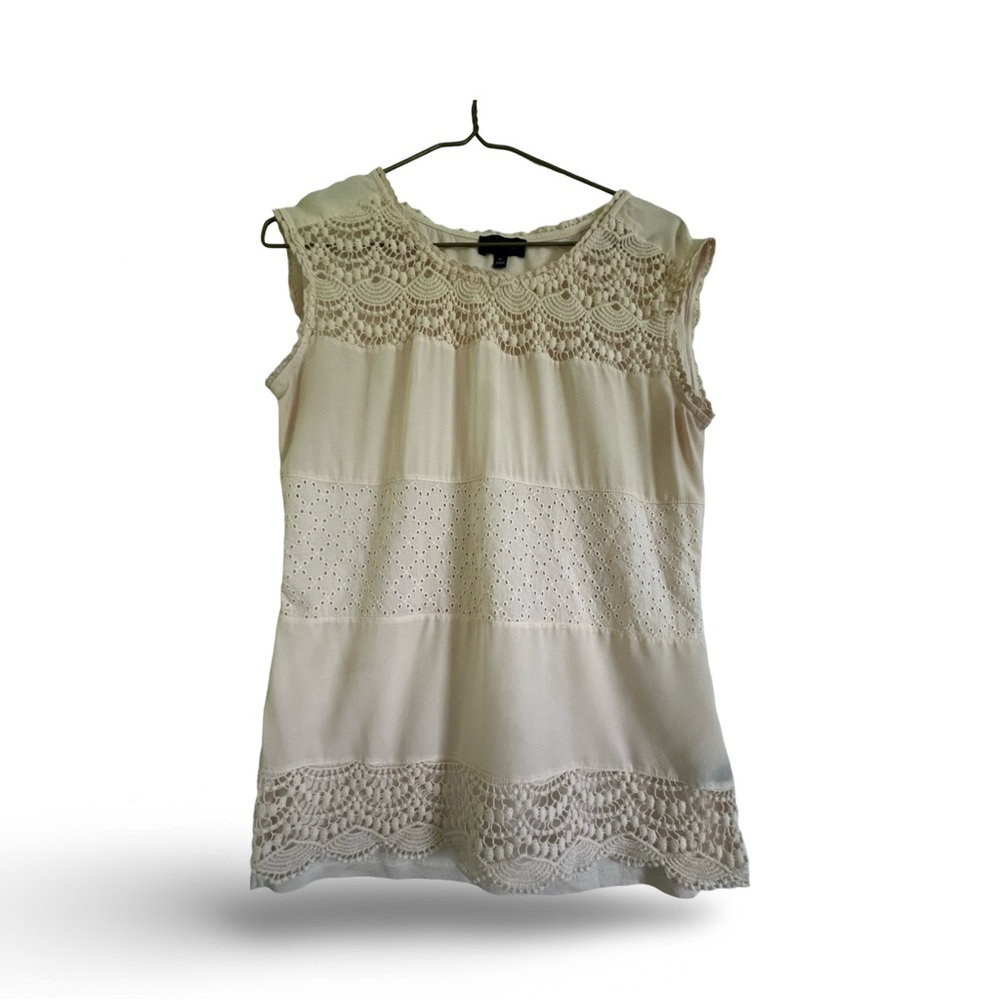 The Limited Pale Pink Lacy Top